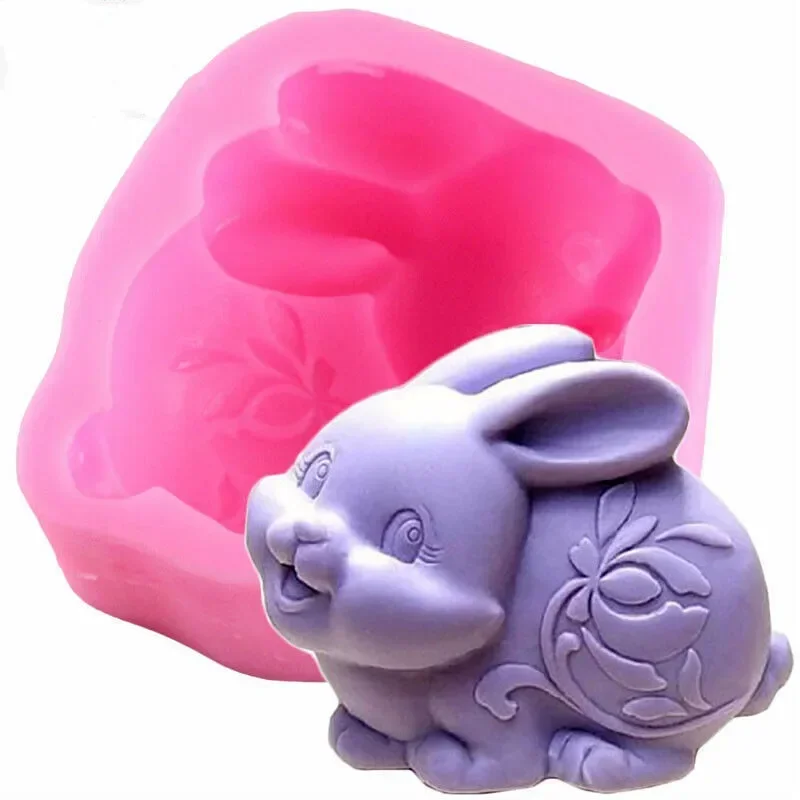 Ostern Kaninchen Silikon form Harz Ton Seifen form Kerze Hasen form Fondant Kuchen Dekor Weihnachts formen
