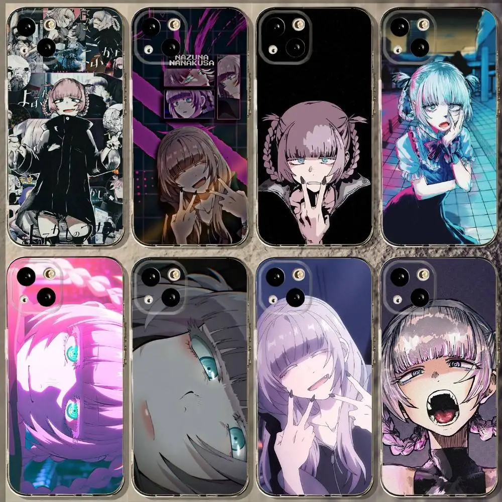 

Nazuna Nanakusa Phone Case For iPhone 16,15,14,13,12,11 Plus,Pro,Max,XR,XS,X,7,8 Plus,SE,Mini Soft Transparent Cover