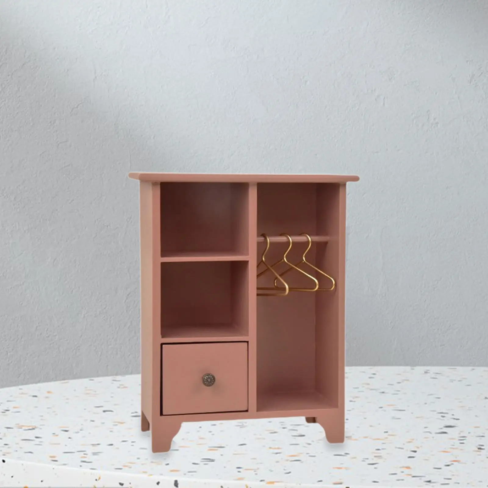1/12 Puppenhaus Kleiderschrank Miniaturmöbel Mini Kleiderständer für Schaufenster Display Landschaft Dekorationen Geschenk Lebensszene Layout