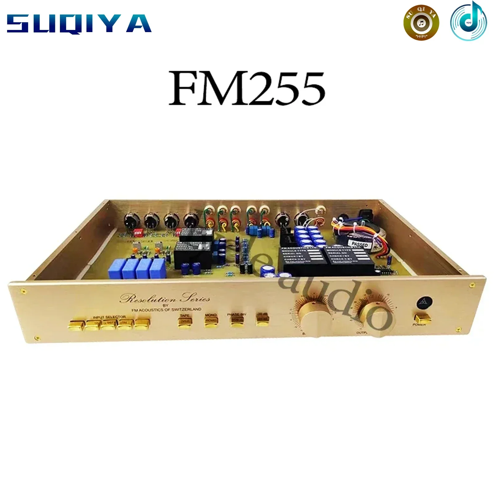 SUQIYA-อ้างอิง Swiss FM255 Preamplifier HiFi Home High-end เครื่องขยายเสียง Balanced Preamplifier