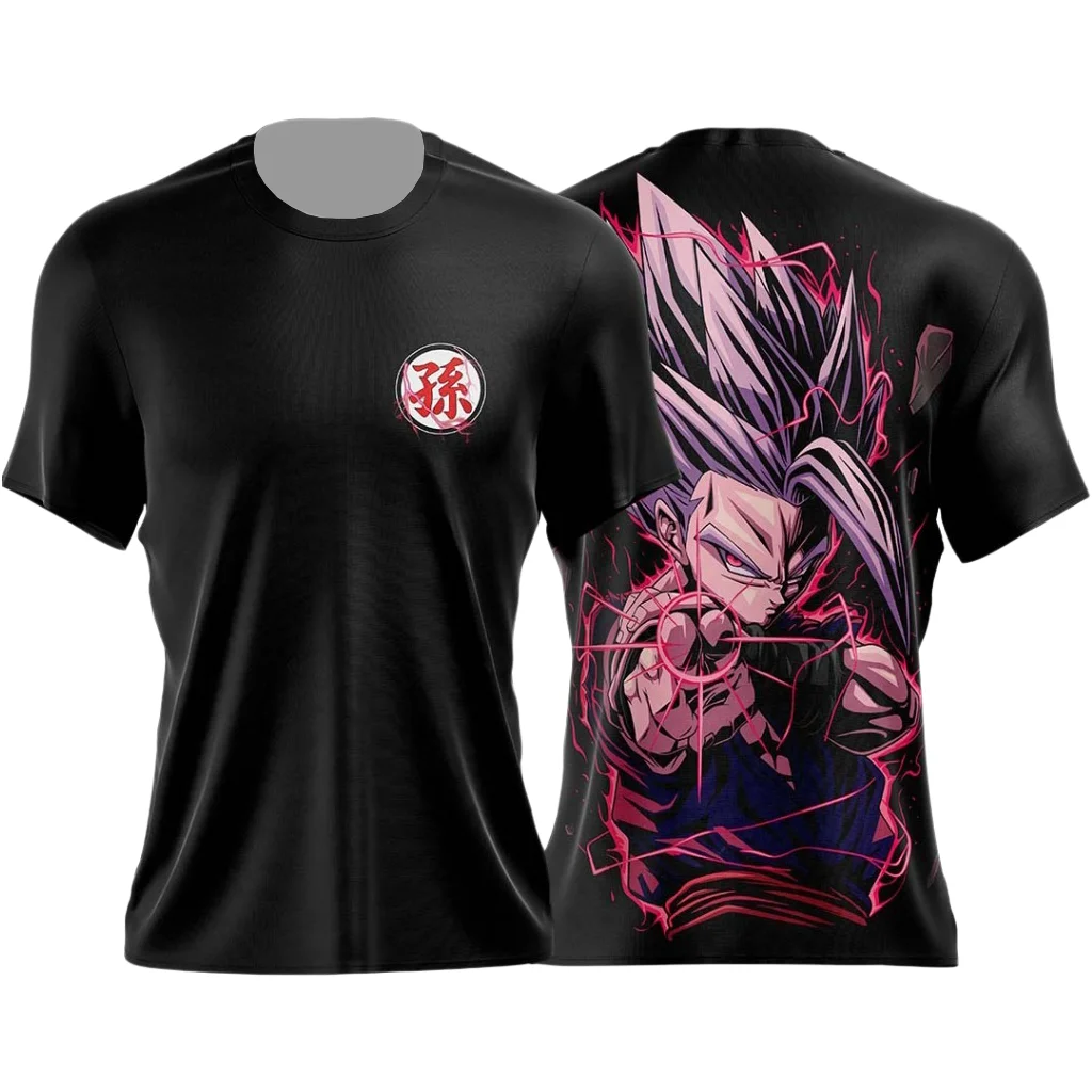 Camiseta Deportiva Bandai Beast Gohan Dragon Ball Xenoverse 2 con Estampado Completo para Adultos y Niños, Secado Rápido, Suave y Ligera para Verano