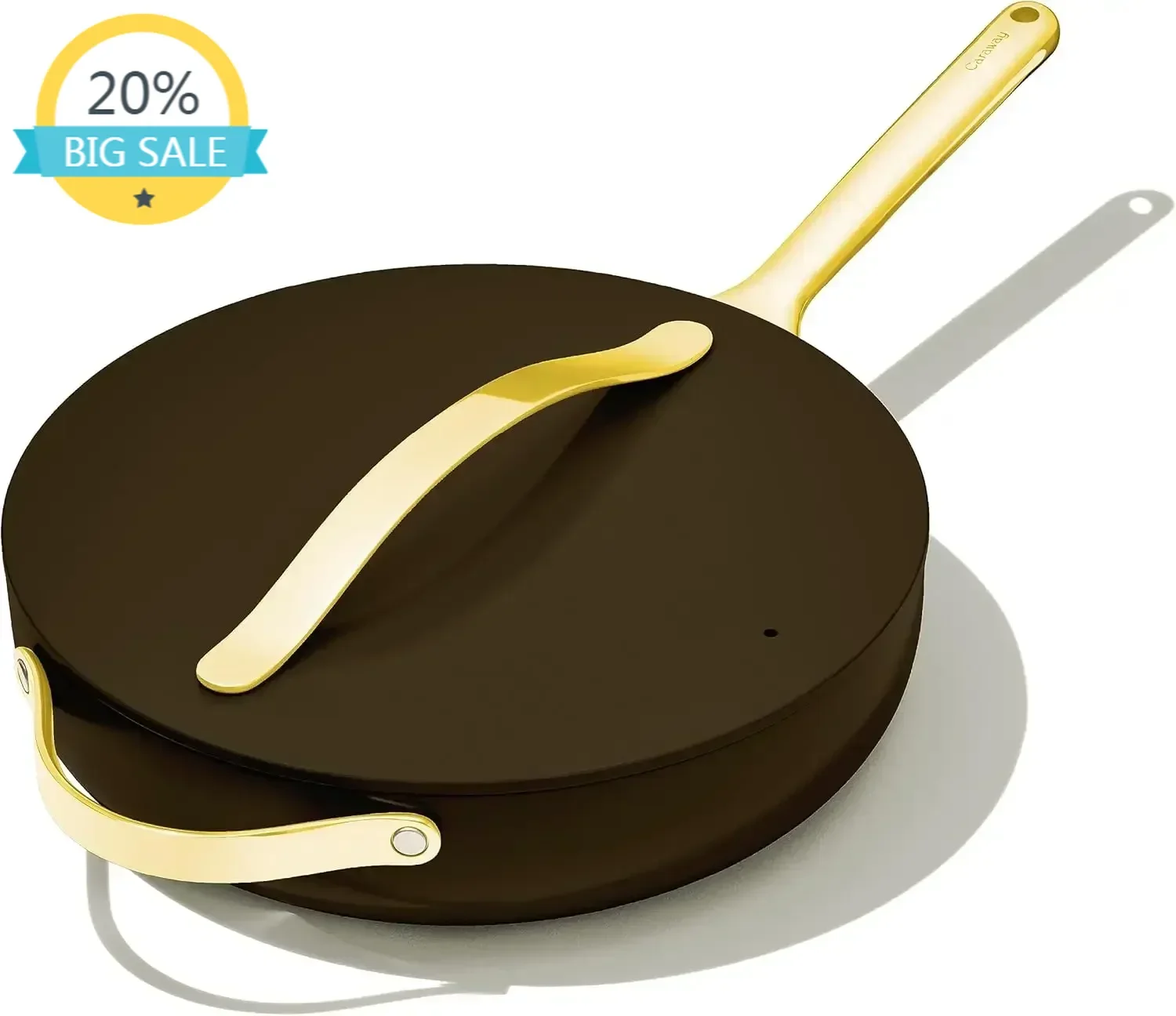 

BestsellerNonstick Ceramic Sauté Pan with Lid (4.5 qt, 11.8") - Non Toxic, PTFE & PFOA Free - Oven Safe & Compatible with All