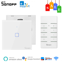 Itead SONOFF T1/T2 Smart Switch WiFi+RF433MHZ Smart Wall Touch Switch Smart Home App Control Ewelink/Voice Control/Touch Control