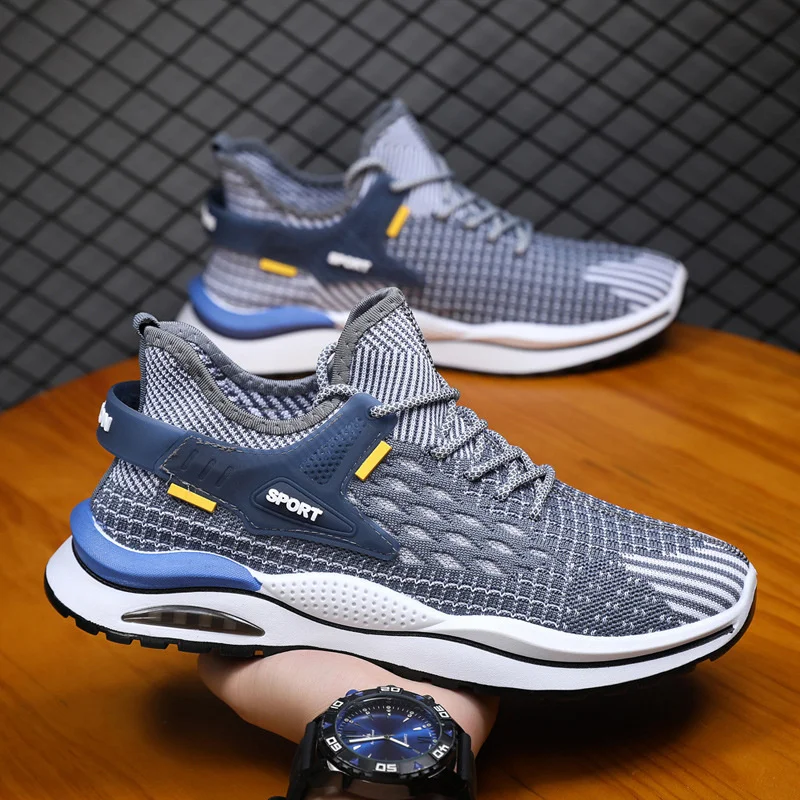 2023 Spring Casual Shoes Breathable Male Footwear Lace Up Walking Shoes Sport Running Sneakers Men Fashion Sneakers Lightweight