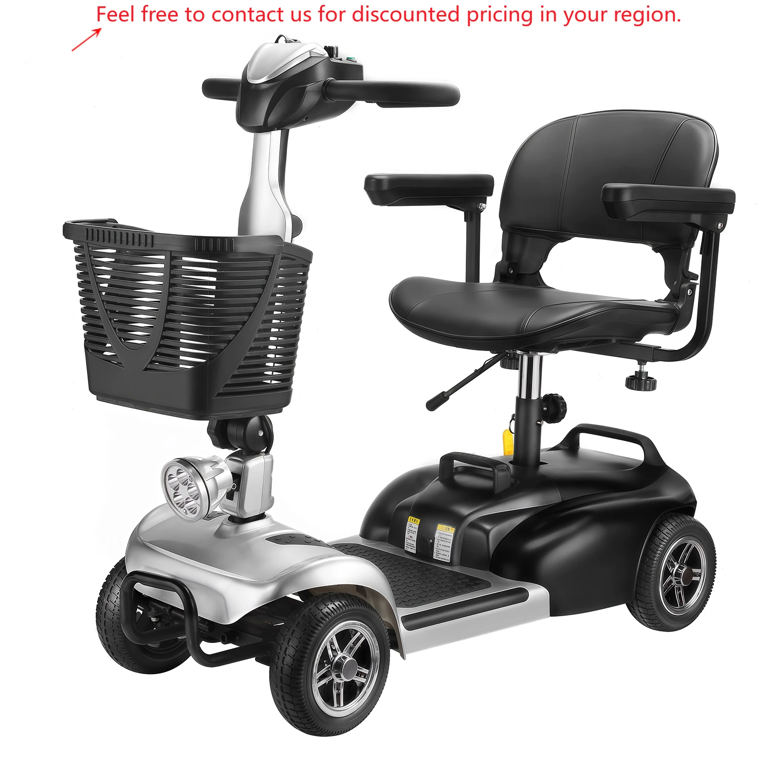 

2025 New Model Intelligent Comfortable Powerful 4 Wheel Electric Mobility Scooter For Elderly Adult Outdoor Use