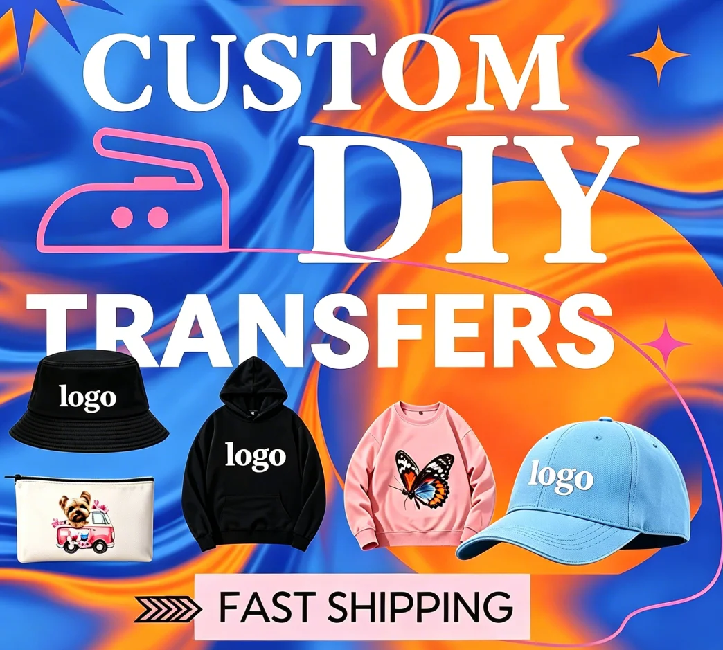 

Logo Custom Sticker Iron On Transfer Decals Clothing Thermoadhesive Patches on Clothes Applique Thermal transfer stickers