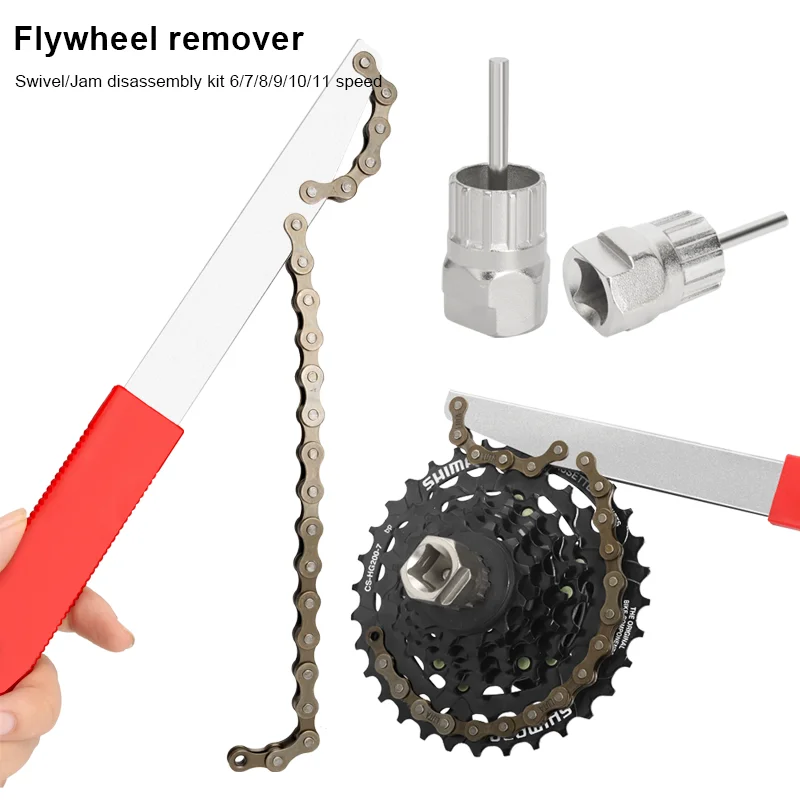 Bicycle Cassette Flywheel Remover Freewheel Sprocket Extractor MTB Mountain Bike Socket Wrench Road Cycling Install Repair Tool view 2