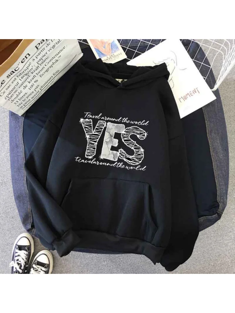 Damska bluza z kapturem Harajuku, nowa, codzienna bluza dresowa, modna bluza polarowa z kieszenią, wygodna odzież damska, trend uliczny, ubrania Y2K