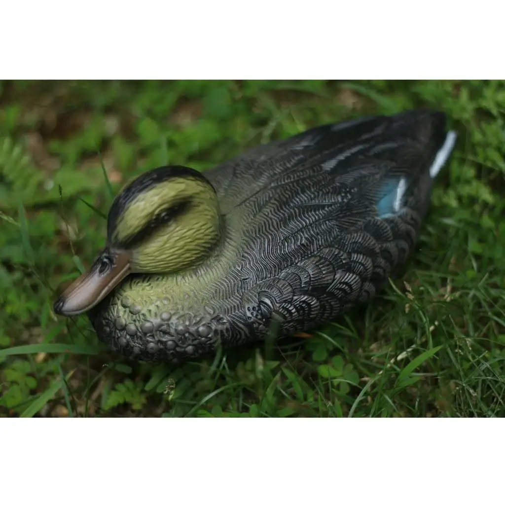 Plastic Decoy Duck with Weighted Keel Garden Repeller Outdoor Yard Ornament for Bird Control