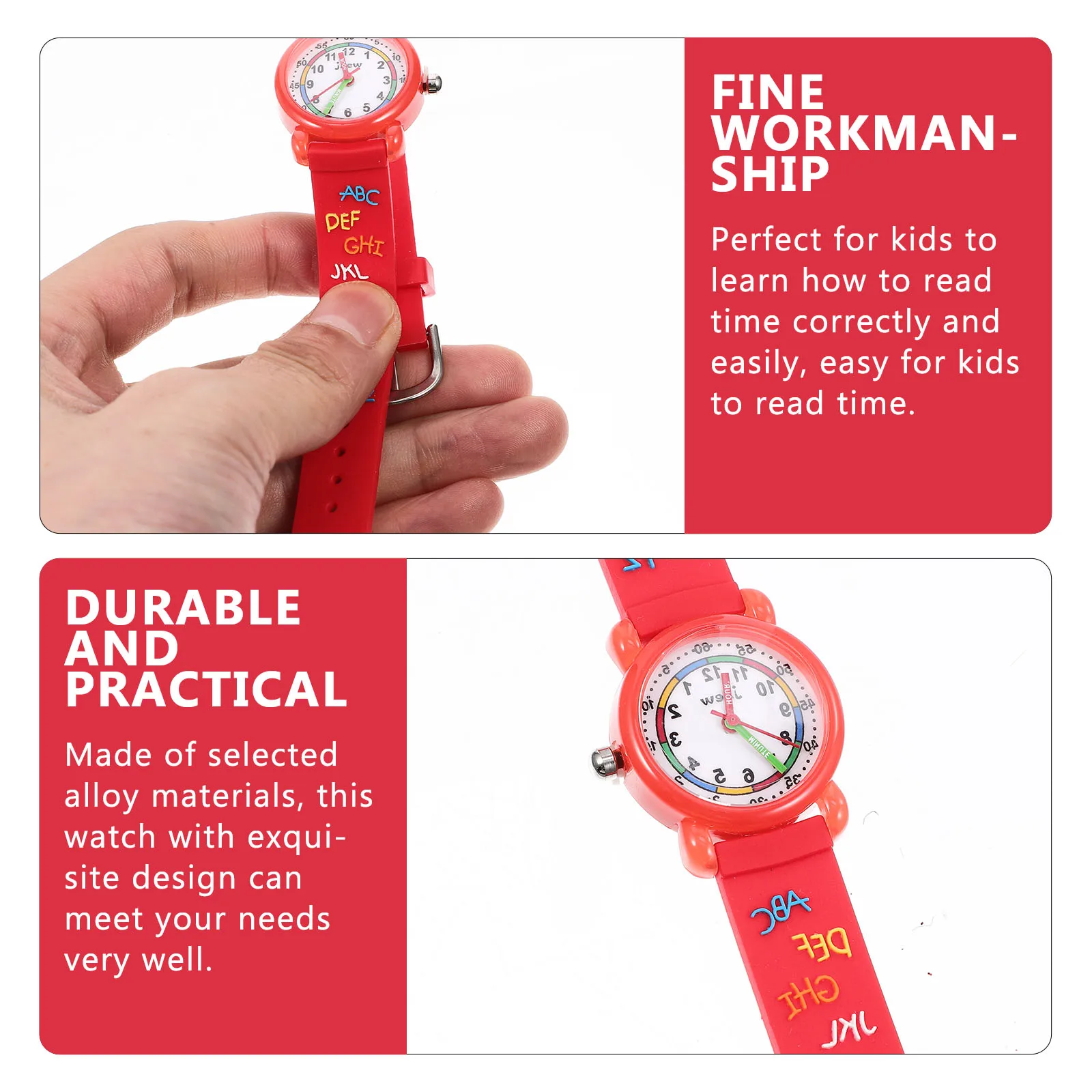 

Kids Cartoon Watches Children Digital Waterproof Toddler Watch Boys Girls 3D Durable Alloy Smooth Learning Time