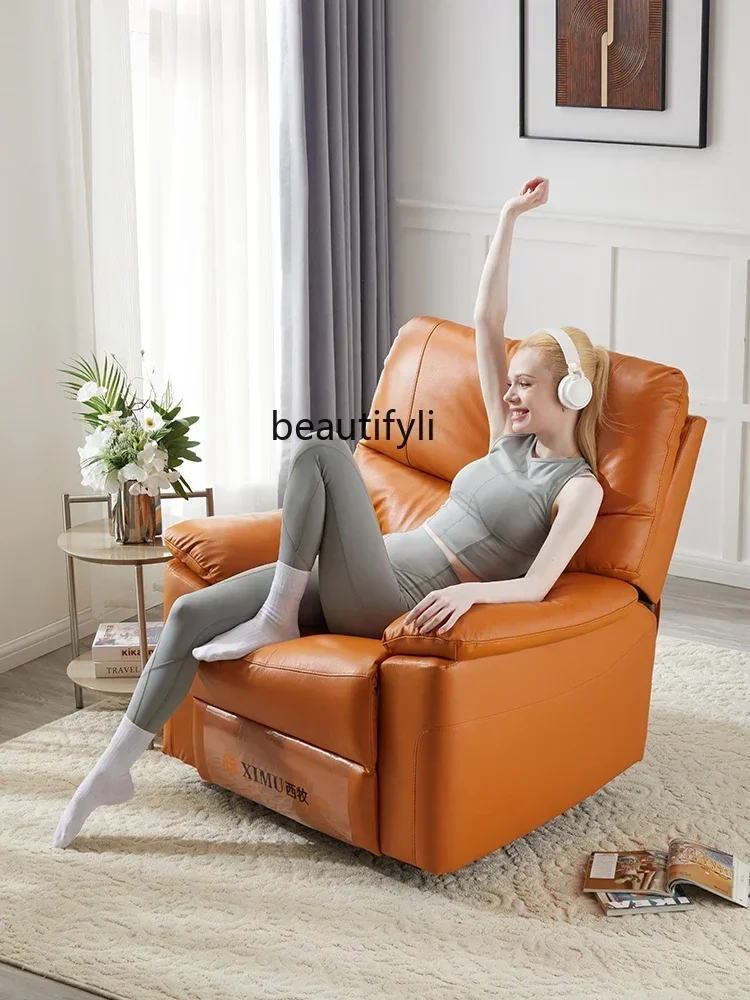 

smt03 New Arrivals D06 Leather First-class Sofa Cabin Living Room Electric Multifunctional Single, Leisure, Massage Lounge Chair