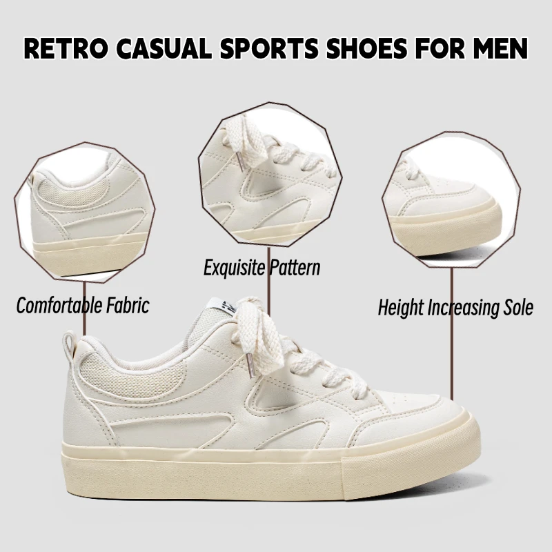 Men's Casual Board Shoes Sports Comfortable Fashionable Lace Up Outdoor Low-Top New Summer Running Simple and Versatile Shoes