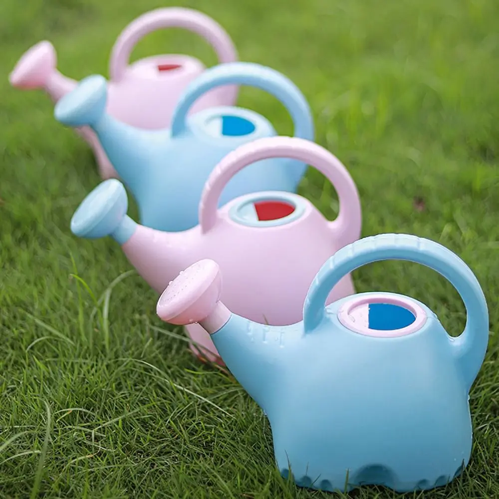 2200ml Outdoor Cartoon Whale Children Watering Can Lawn Flower Patio Plant Watering Pot Kindergarten Kids Gardening Irrigation