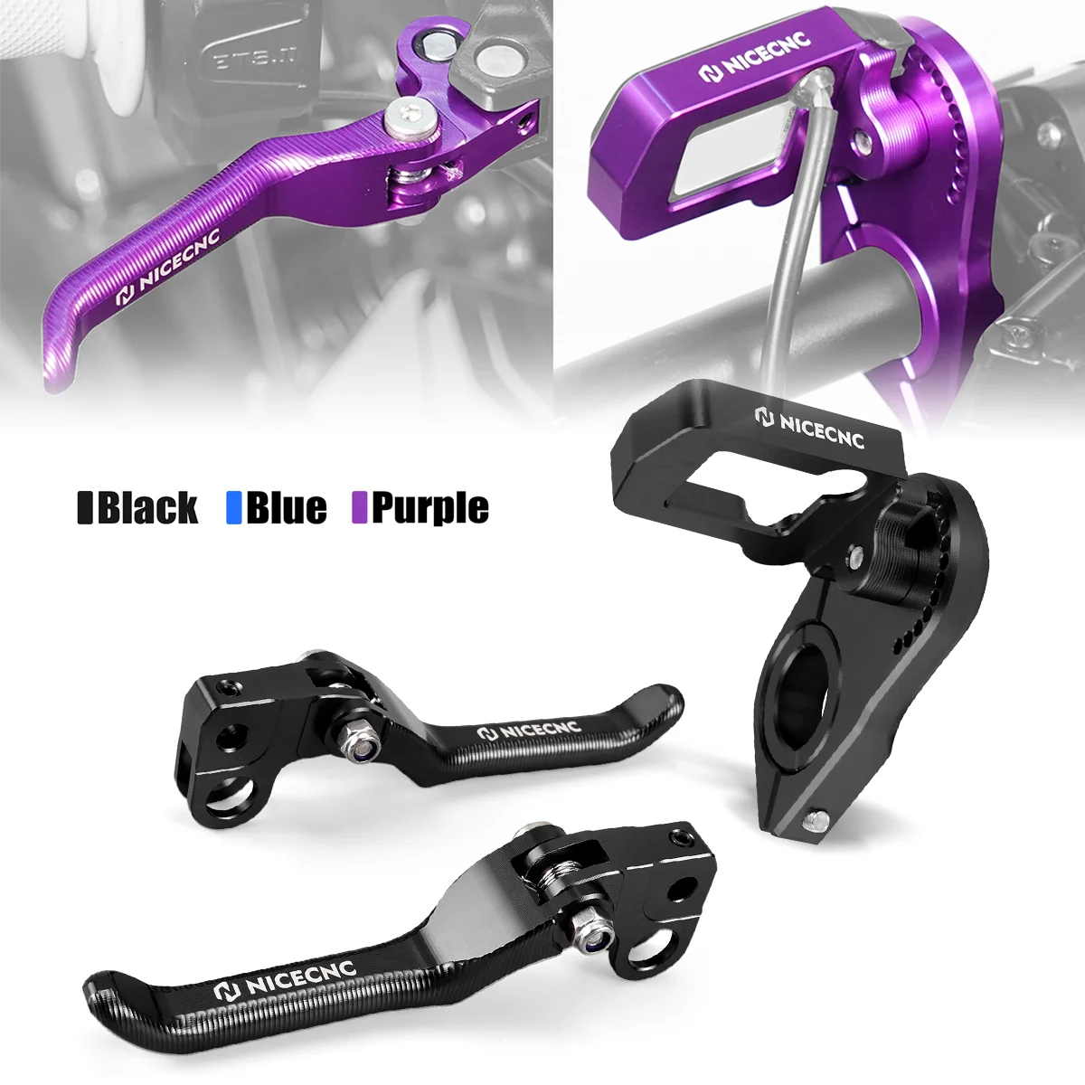 NICECNC For Surron Light Bee X Digital Display Relocation Bracket Protector Front Rear Brake Levers Kit For Sur-Ron Light Bee S