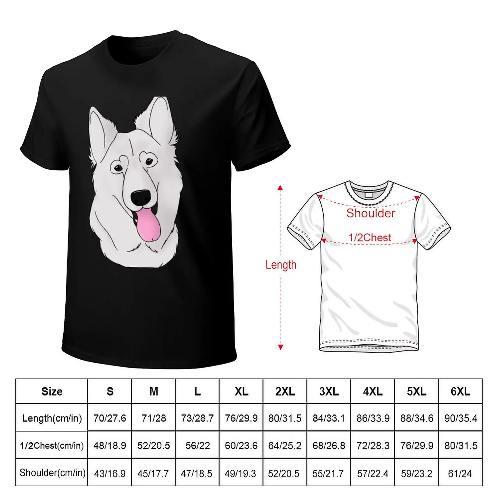 Swiss White Shepherd - Longhair T-Shirt Quick Dry Sports Short Sleeve Tee
