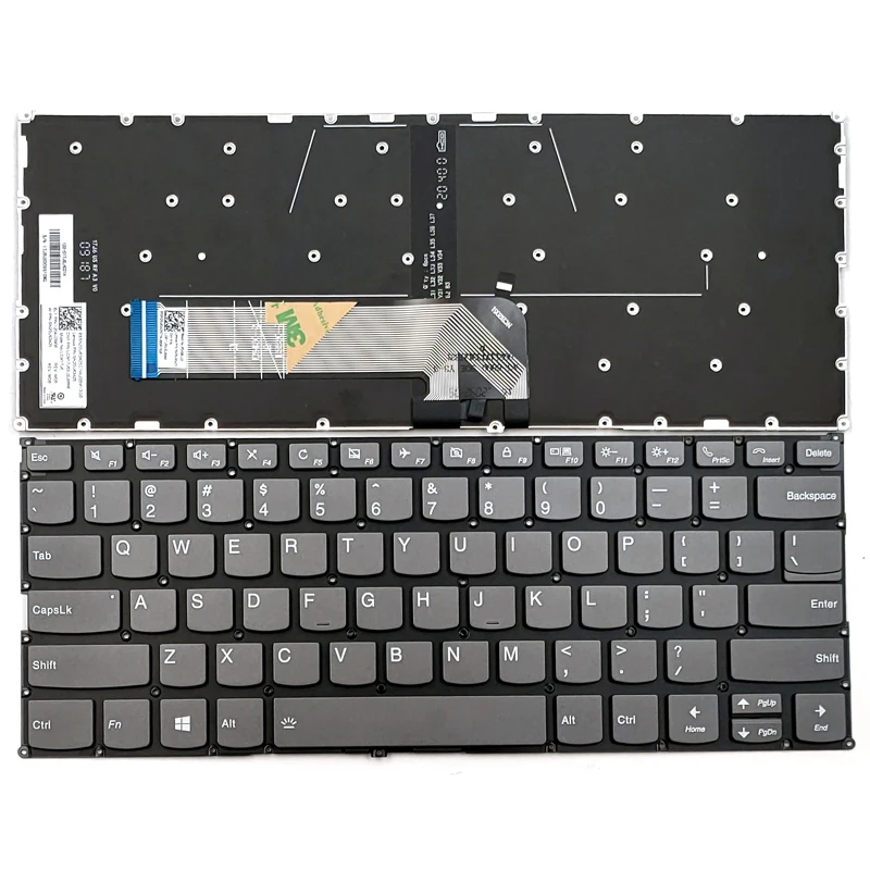 

New For Lenovo ThinkBook 13s-IWL 13s-IML 14s-IML 14s-IWL 14-IML 14-IIL Laptop Keyboard US Dark Gray With Backlit