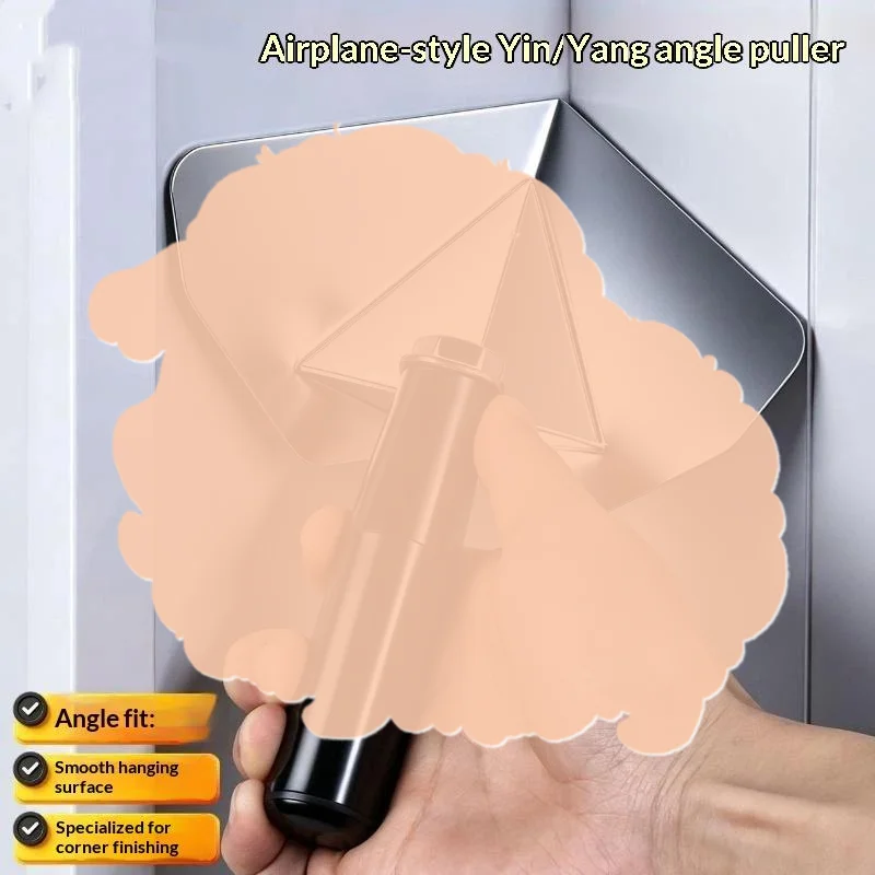 Premium Stainless Steel Corner Trowel 90 Degree Right Angle Drywall Tool for Plaster Finishing Wall Renovation