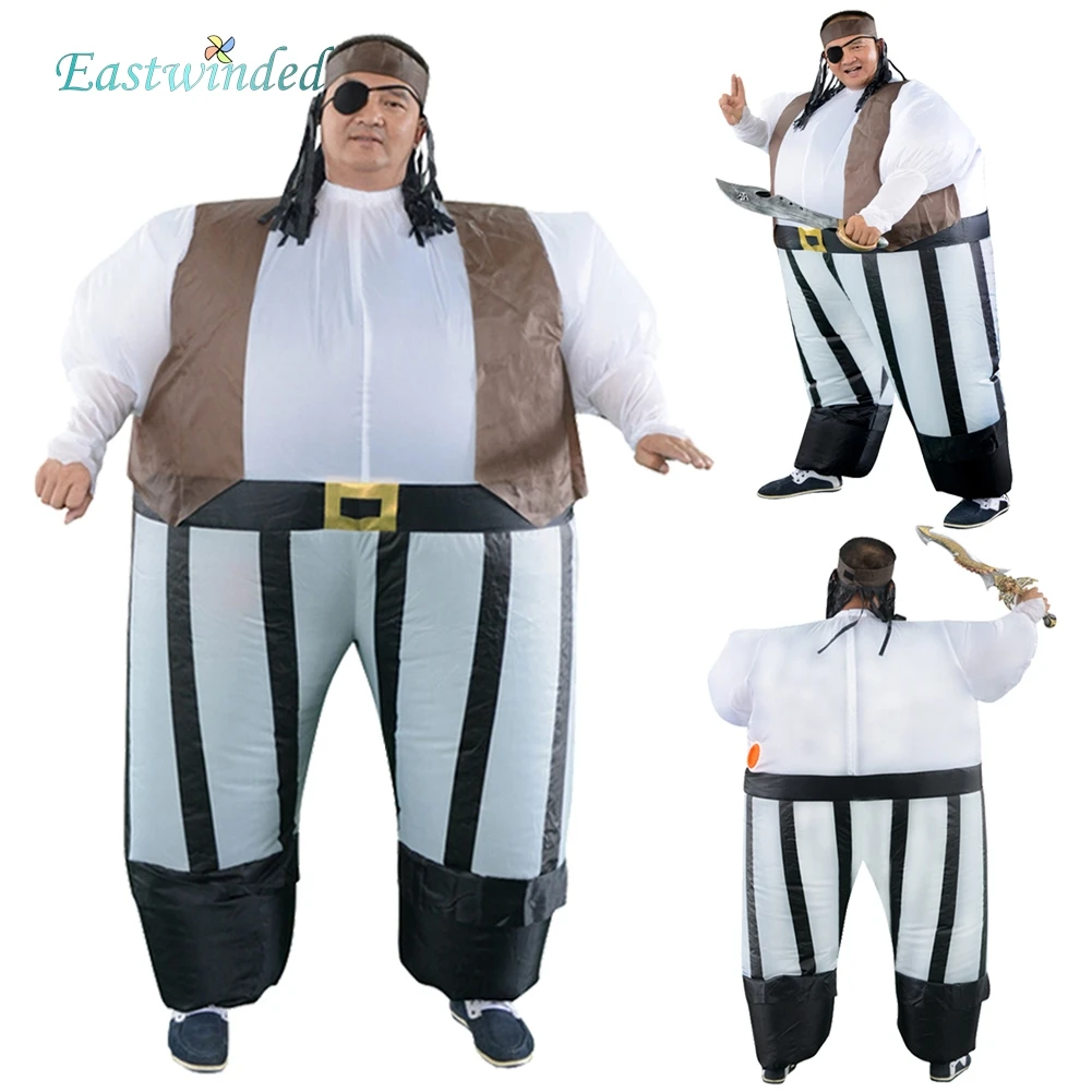 

Pirate Cosplay Party Inflatable Costume Halloween Rolepaly Inflatable Outfits Inflation Pump Carnival Stage Performance Suit