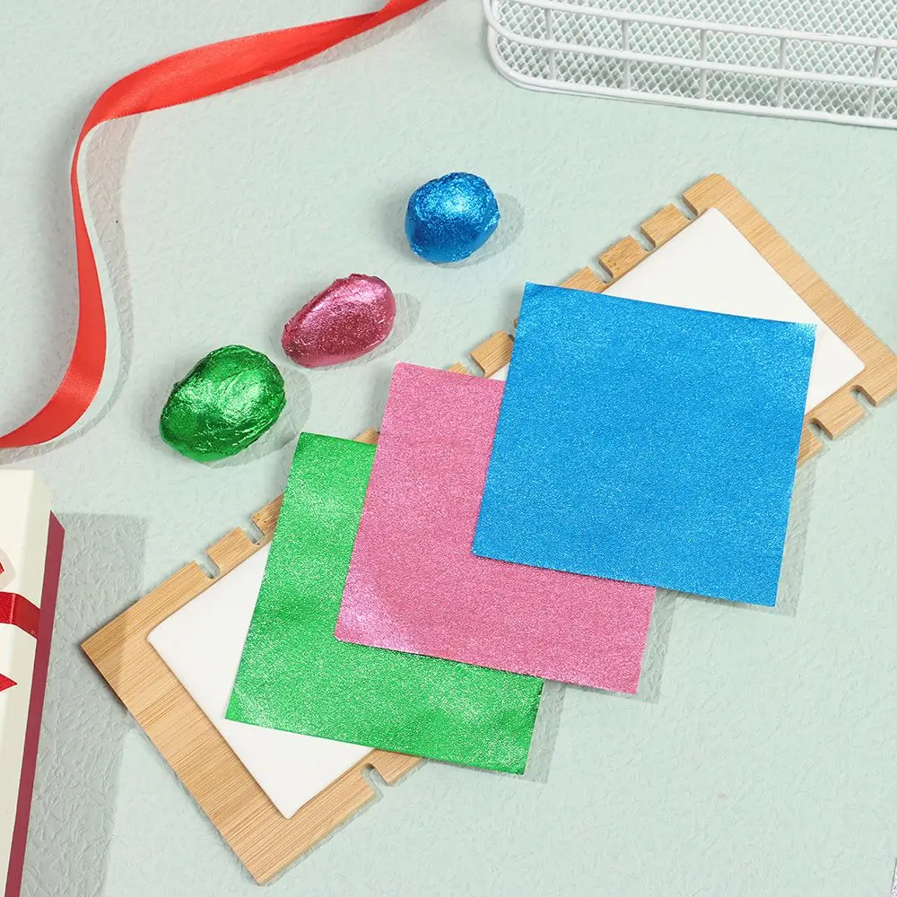 ورق تغليف من رقائق الألومنيوم ، مناسب للحلوى والشوكولاتة والبستين ، هدية نقش معدني تصنعها بنفسك ، تغليف ورقي حرفي ، بسكويت ذهبي ، بسكويت من من من من من من من من من رقائق الألومنيوم #2