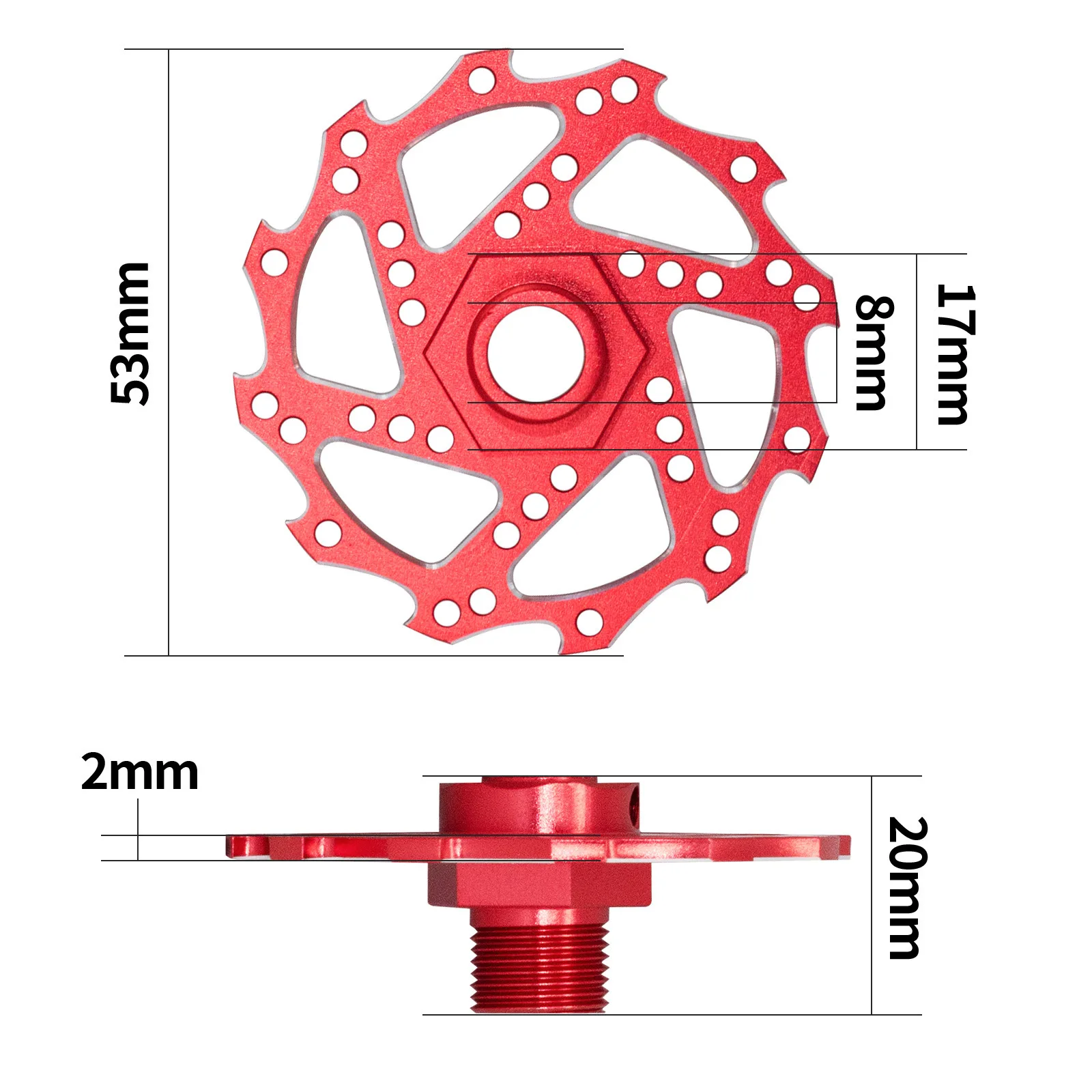 4 Stück Metall-Bremsscheiben-Rad-Sechskant-Nabenadapter 17 mm für Arrma 1/7 Infraction Limitless Felony 1/8 Typhon Upgrade-Teile