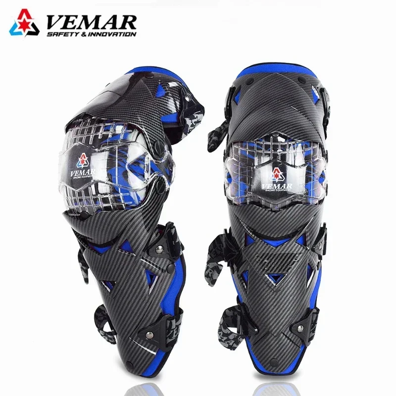 VEMAR Male Motorcycle Knee Pads Motocross Protective Gear for Men Off-Road Riding Anti-Collision & Shockproof Moto Knee Guard