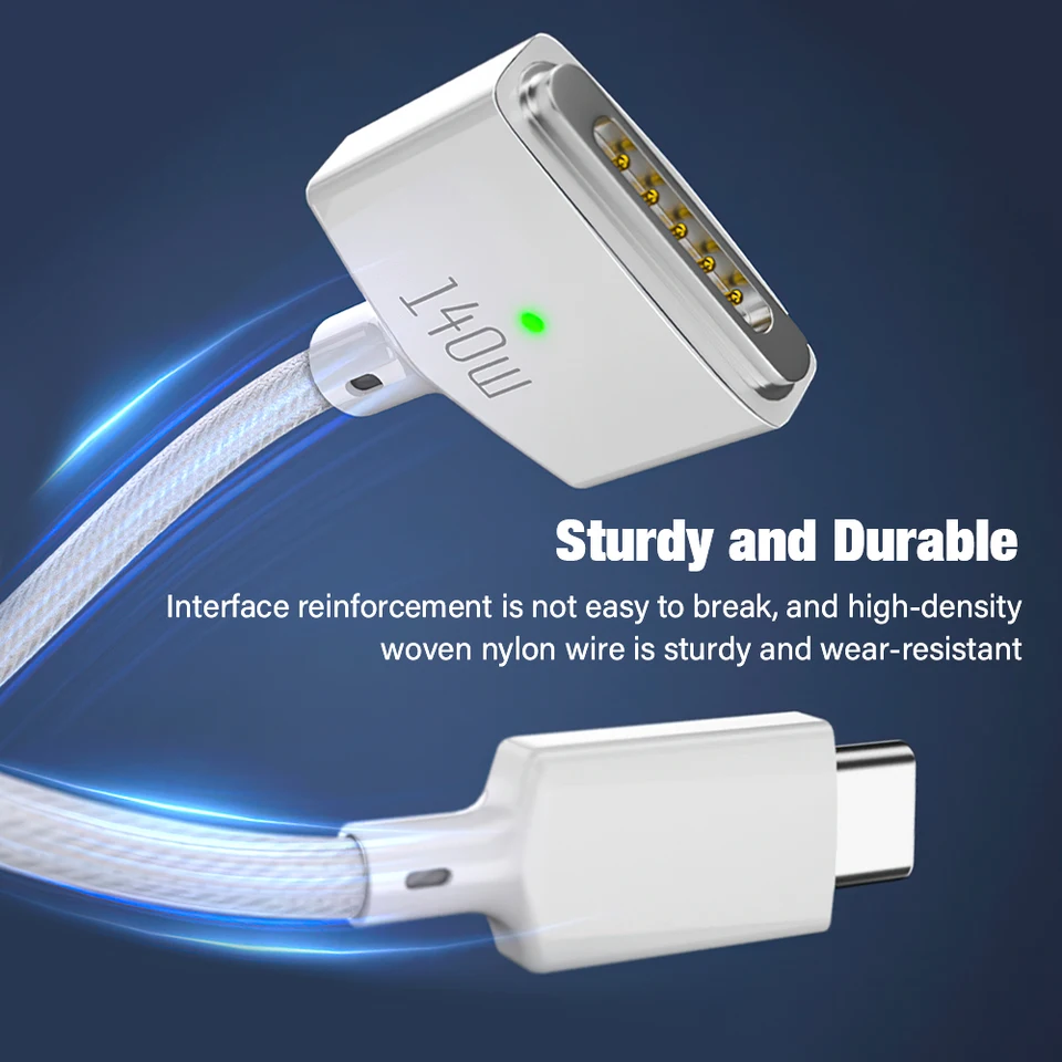 MacBookアクセサリー 140W USB-C Adapter USB-C MagSafe 3 Cable Amazon.com: LISEN USB C to Mag-Safe 3 Cable for MacBook Charger