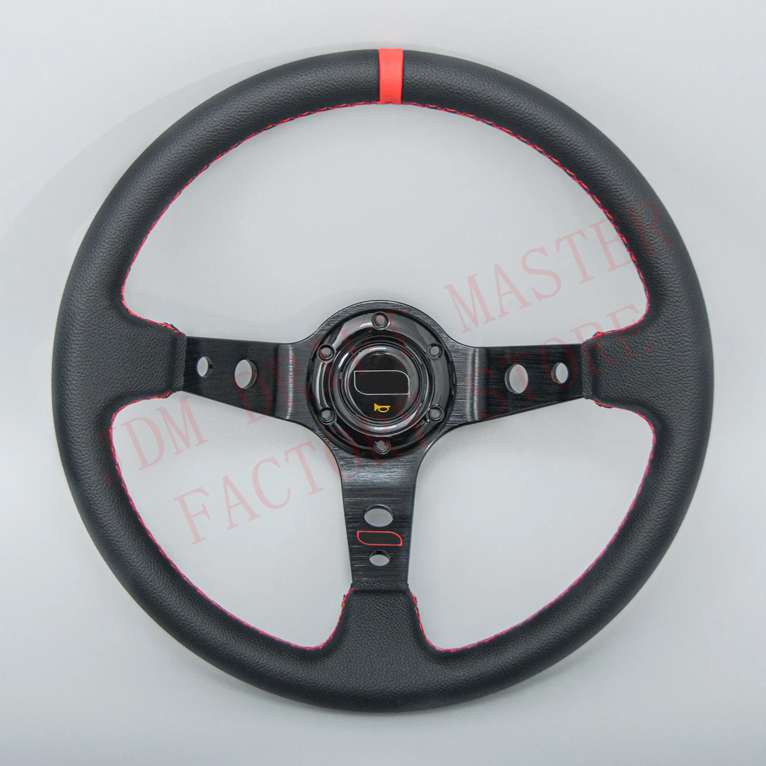 14 inch PVC Sim Racing Sport Steering Wheels Deep Dish Drift Gaming Steering Wheel for Universal