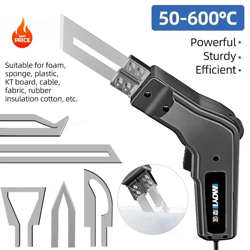 Elektrische Hot Knife Rope Cutter Stof Snijgereedschap Heat Cutter Heat Sealer voorSpons Doek Board Singels Continu werken