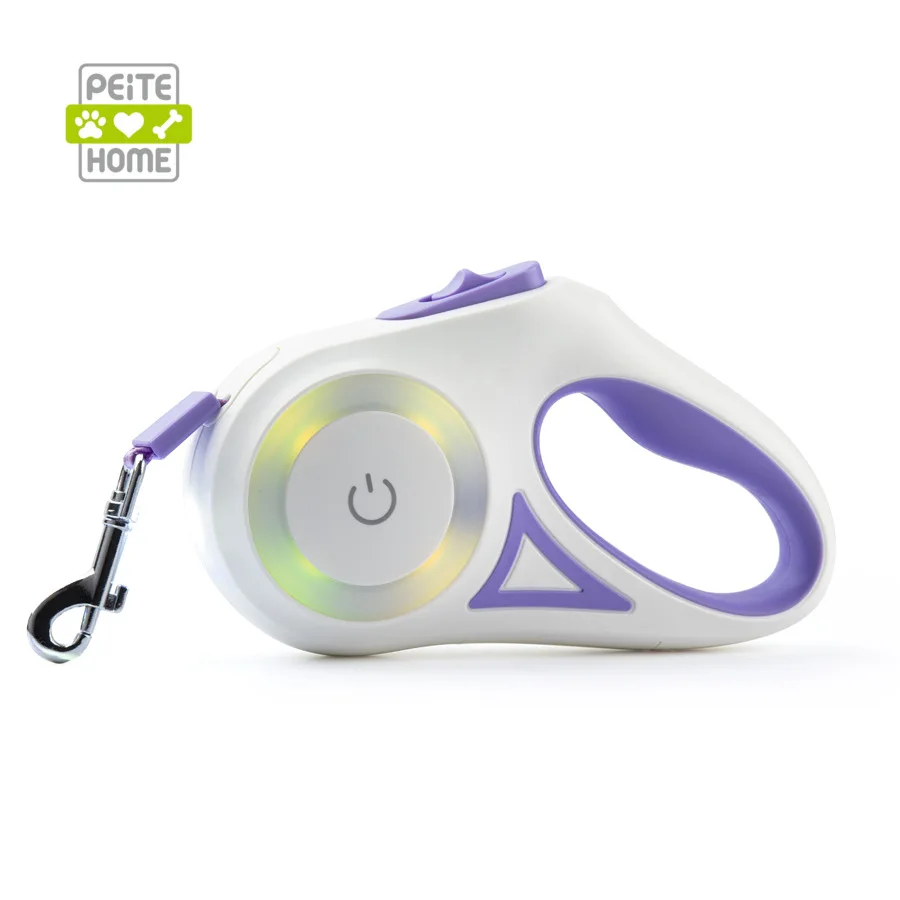 3M LED Retractable Dog Leash Automatic Extendable Pet Walking Leash Glowing Dog Lead Pet Walking Tool