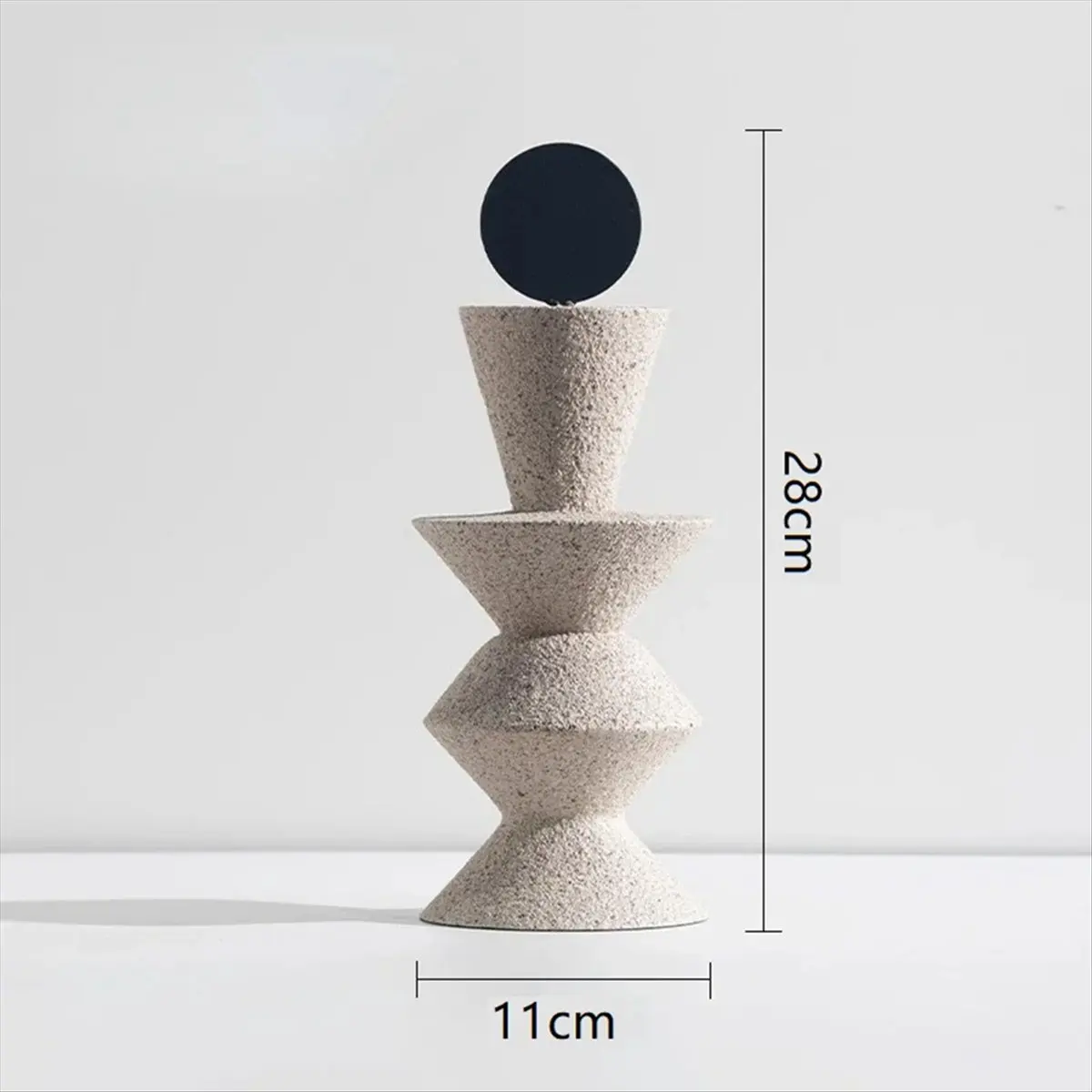 Super Sale Abstract Geometric Sandstone Statue Art Ornaments Entrance Living Room TV Cabinet Desktop Home Decoration D