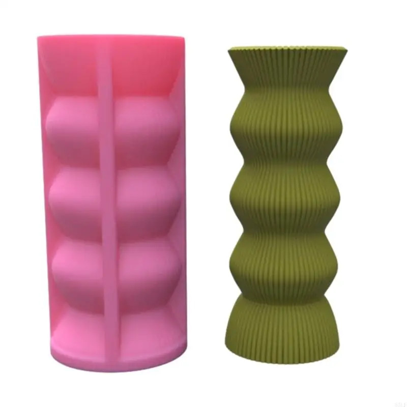 

85LF Silicone Vase Moulds Flowerpot Silicone Molds Geometric Paper Folding Shaped