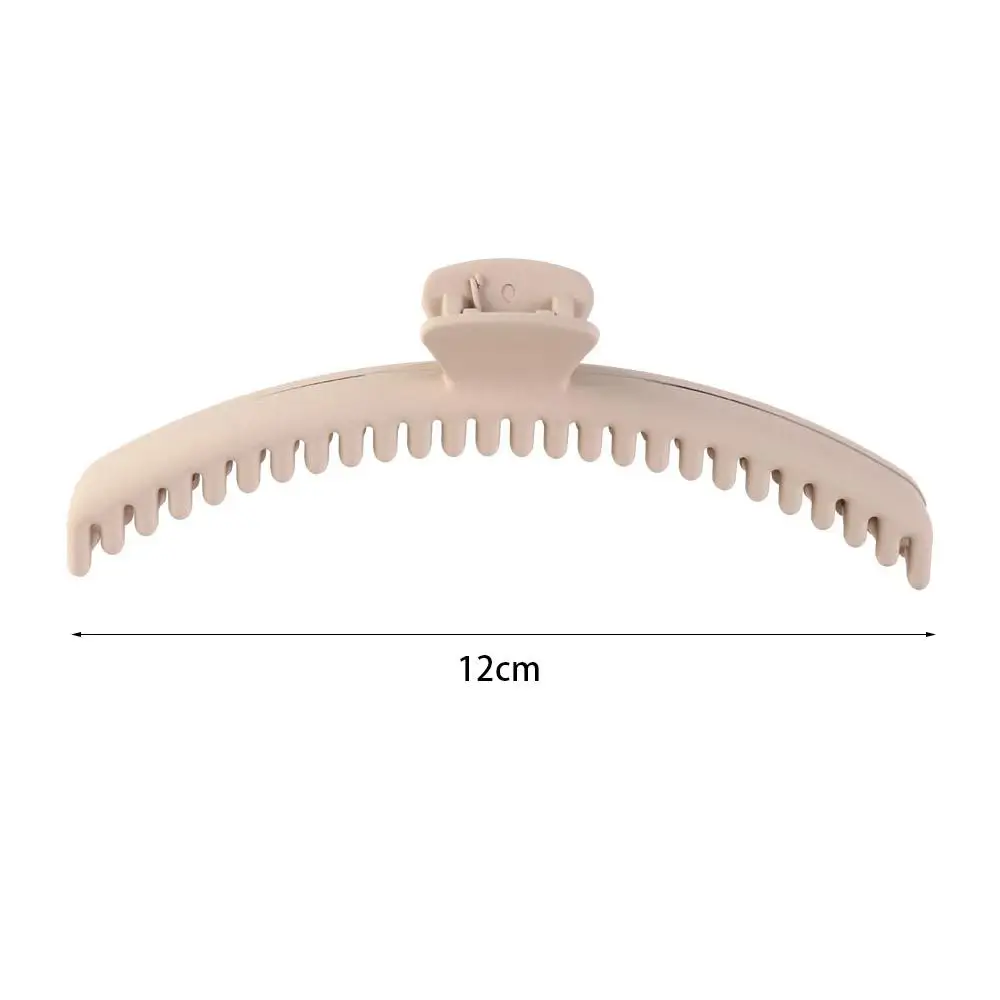 Fashion Large Matte Claw Clip Acrylic Solid Color Thin Shark Clip Hairpin Korean Style Geometric hair claw Bath