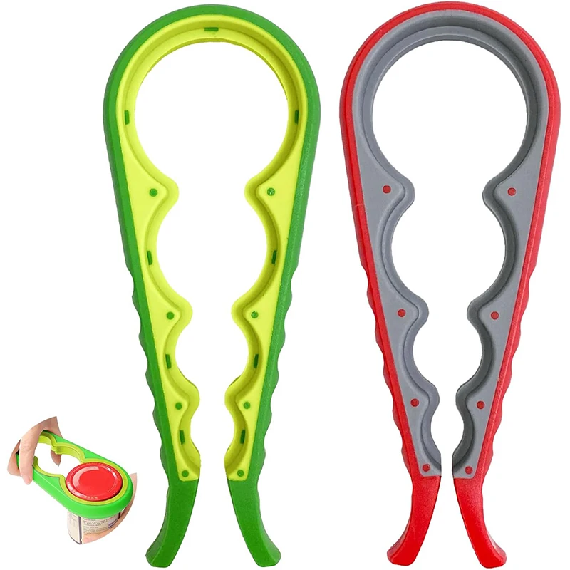 5 في 1 متعددة الوظائف يمكن فتاحة فتاحة الزجاجات للأيدي الضعيفة فتاحة جرة المطبخ القابضون لفتح جرة والزجاجات YY027