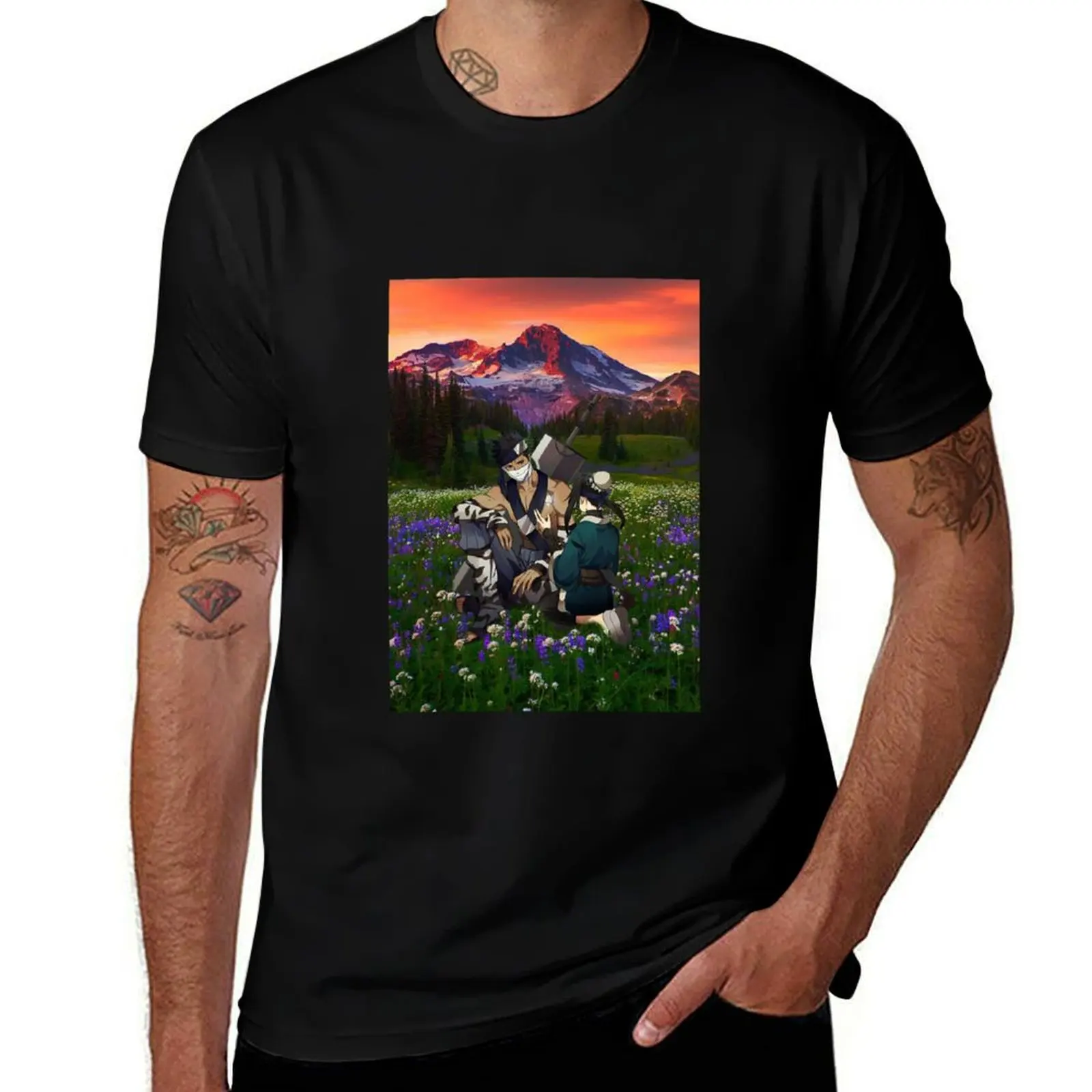 Haku and her Sensei T-Shirt Big Size Short Sleeve Casual Top