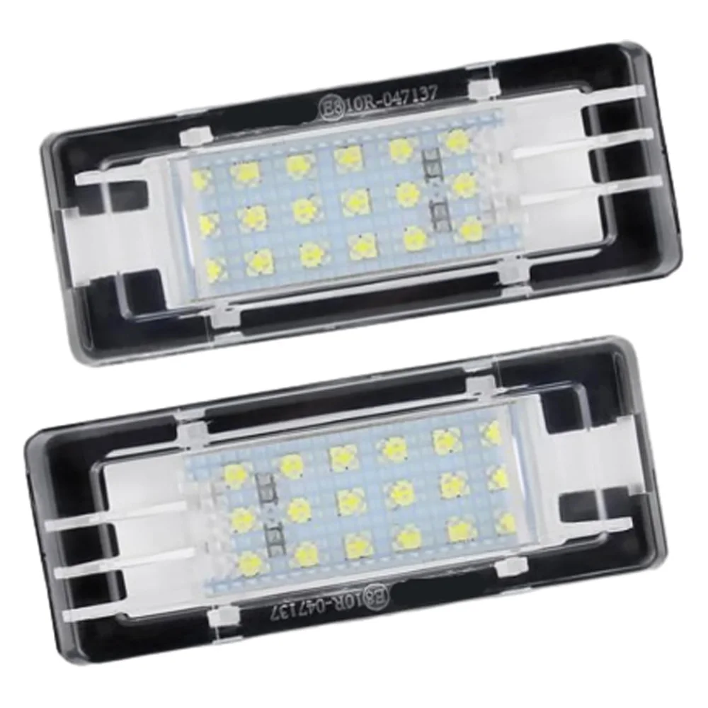 

2 шт. автомобильная светодиодная лампа освещения номерного знака подходит для Dacia Duster 2010-2017 светодиодная подсветка номерного знака освещение номерного знака