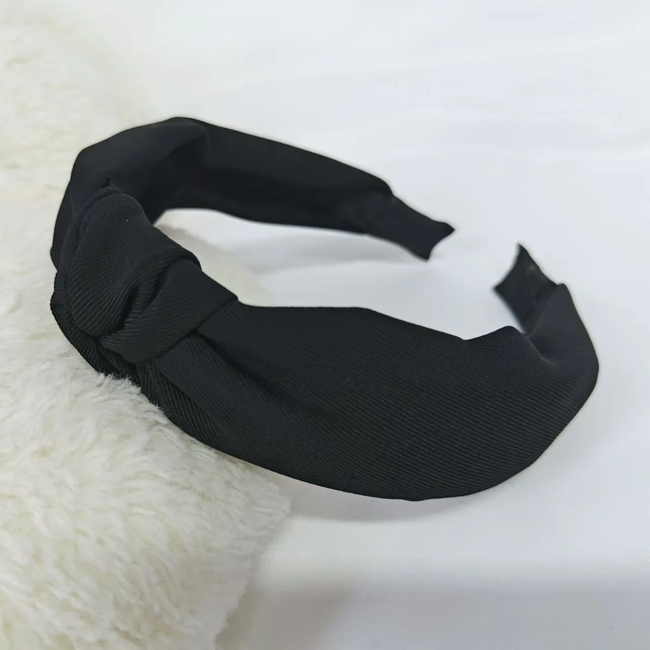 1PC Retro Haarbänder Damen Neue Kreuz Grenze Breite Kante Stirnband Aus Leopard Schwarz Abteilung Knoten Crimp Haarbänder – Detail 10