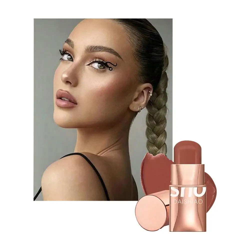 O.TWO.O Rossetto per trucco multifunzionale Fard Ombretto Crema per guance leggera e impermeabile Texture liscia