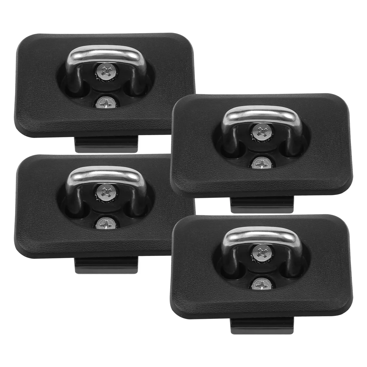 Anclajes de amarre Anillo en D lateral superior de cama de camión retráctil para 1998-2014 F150 1999-2013 GM 1995-2008 RAM, 4 piezas