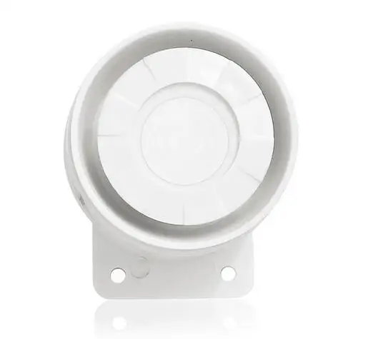 SmartYIBA sirena de alarma con cable, minibocina para sistema de alarma, bocina blanca para interiores