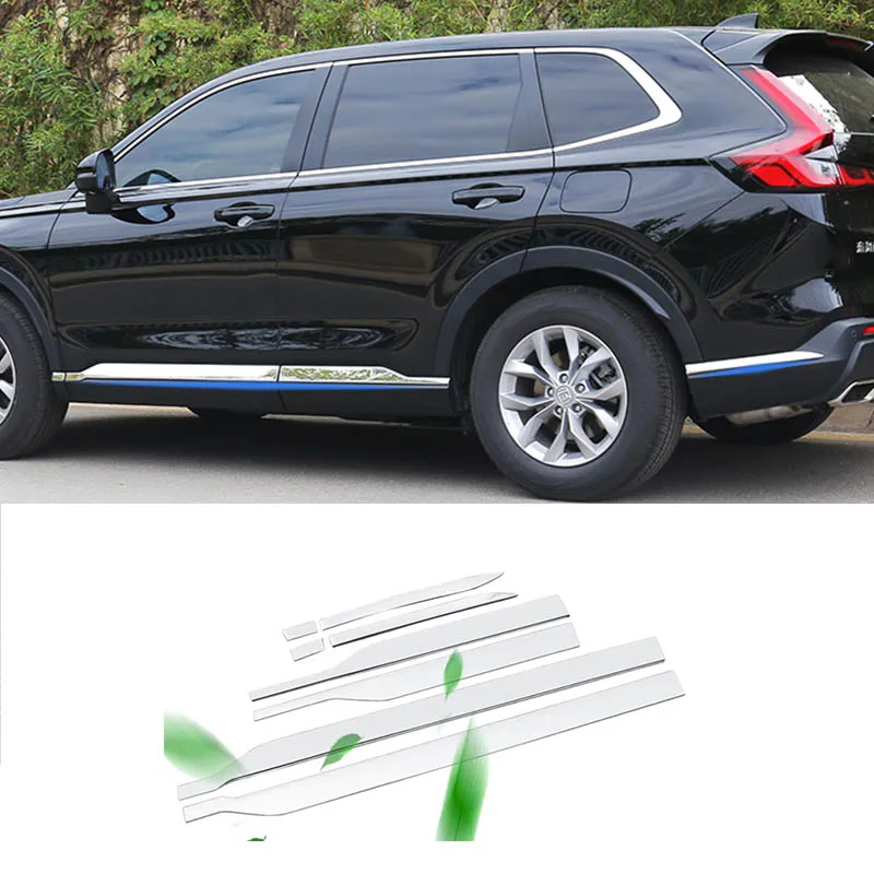 

For Honda CRV 2023 Car Body Trim Strips Anti-collision Stainless Steel Door Side Edge Protective Sticker Car Decoration Parts