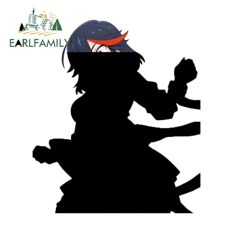 EARLFAMILY Ryuuko Matoi Motorcycle Car Decal Wrapped Around Decals Occlusion Scratch Custom Printing Graffiti Campervan Sticker
