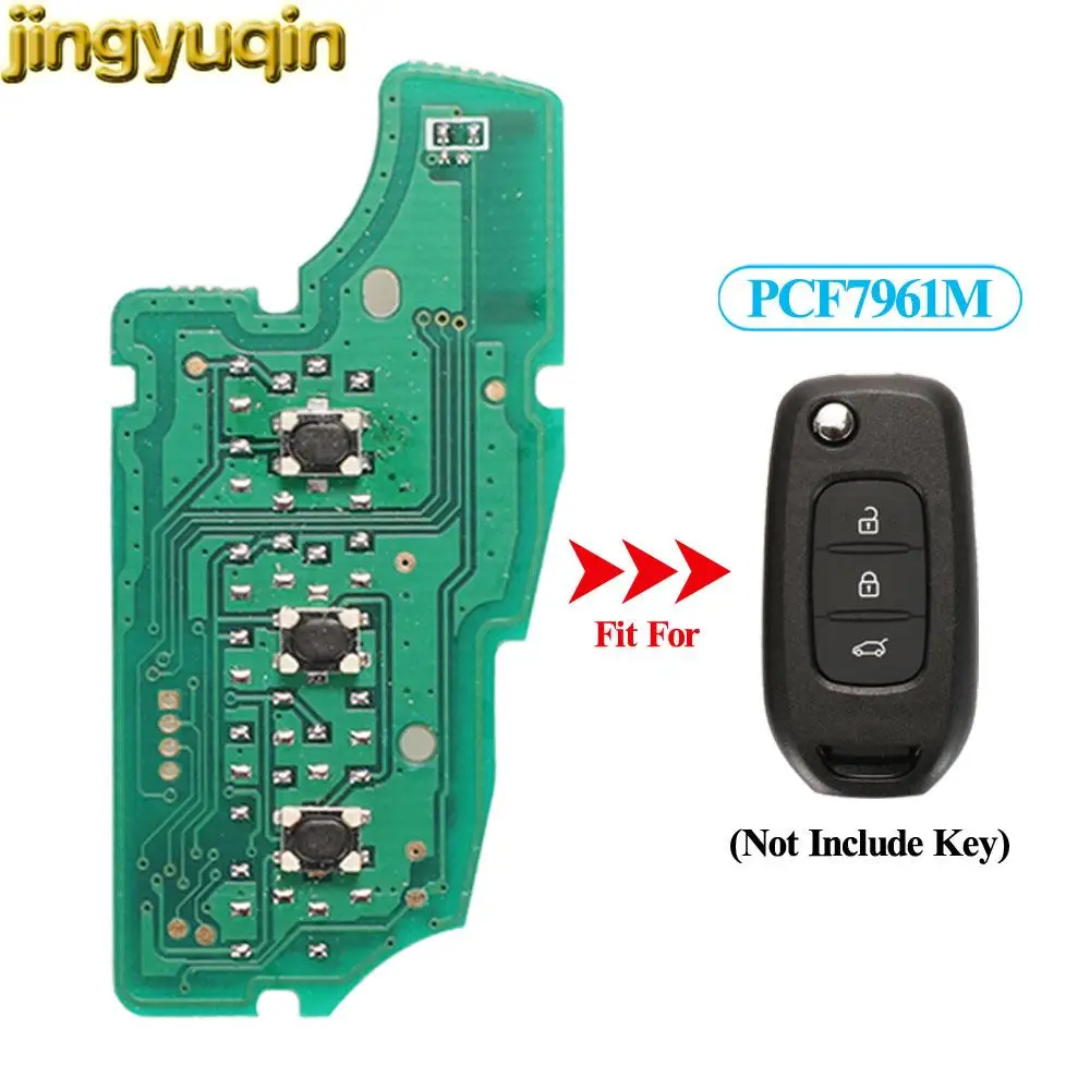 

Jingyuqin Remote Car Board FSK 433MHZ 4A PCF7961M For Renault Captur Megane 3 Sandero Dacia Logan 2 II 2018-2020 Clio 4