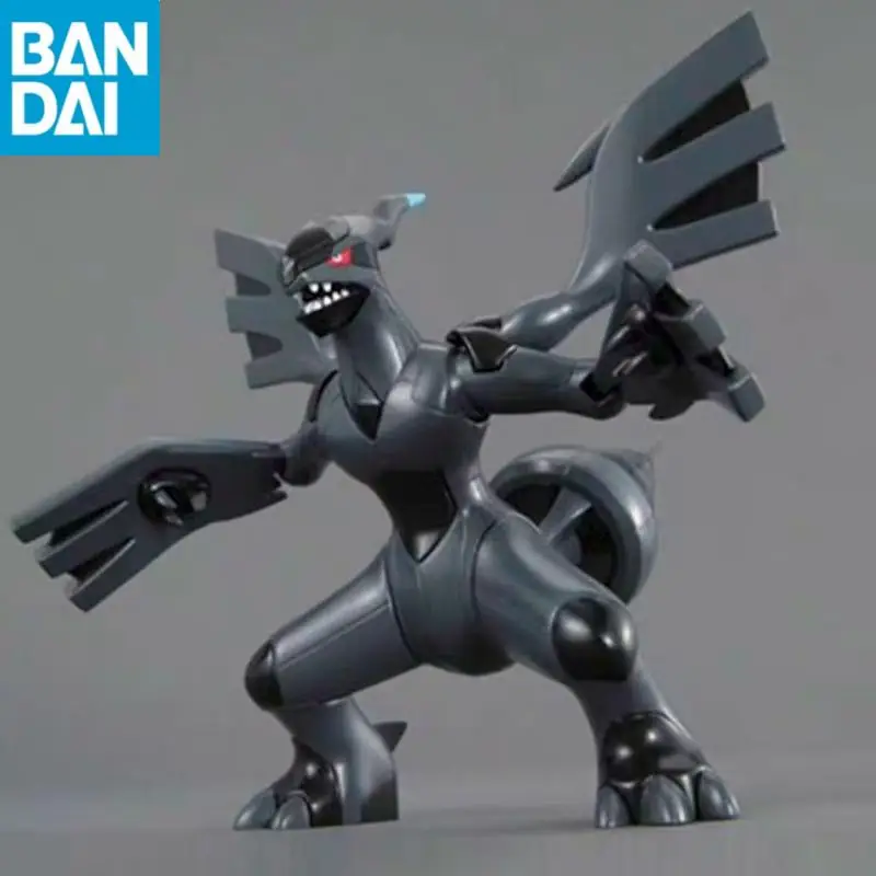 本物のバンダイナムコ在庫ポケモンブラックホワイトキュレムレシラムゼクロム組み立てモデル DIY コレクター置物おもちゃキッドギフト