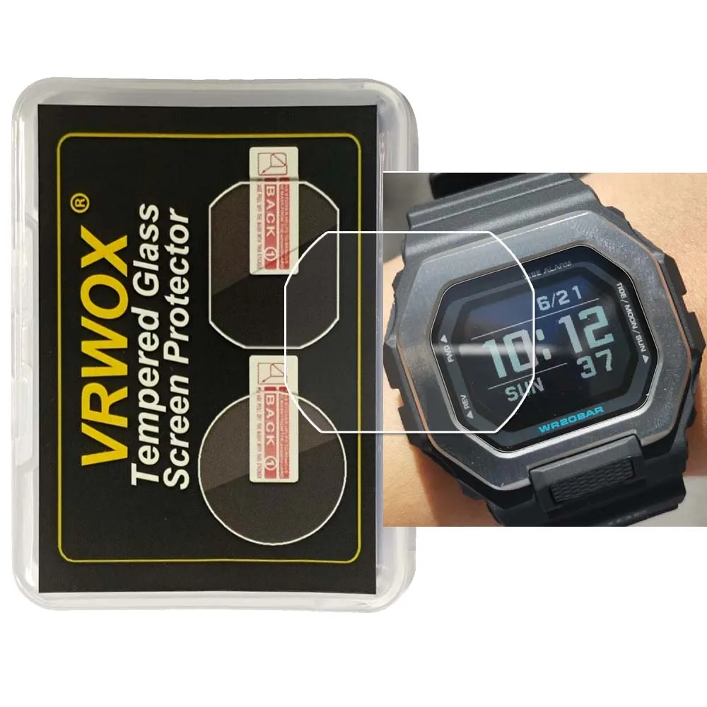 3Pcs Glass For GW-M5610 GBD-200 GBX-100 GX-56 DW-5600 GMW-B5000 B5600 GW-6900 DW-6900 Watch Scratch Resistant  Screen Protector