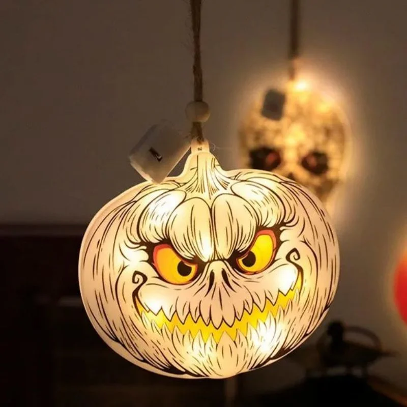 2023 Nieuwe Halloween Feest Geleid Halloween Decoratieve Verlichting Spookfestival String Lights Pompoen Spook Schedel Oogbol