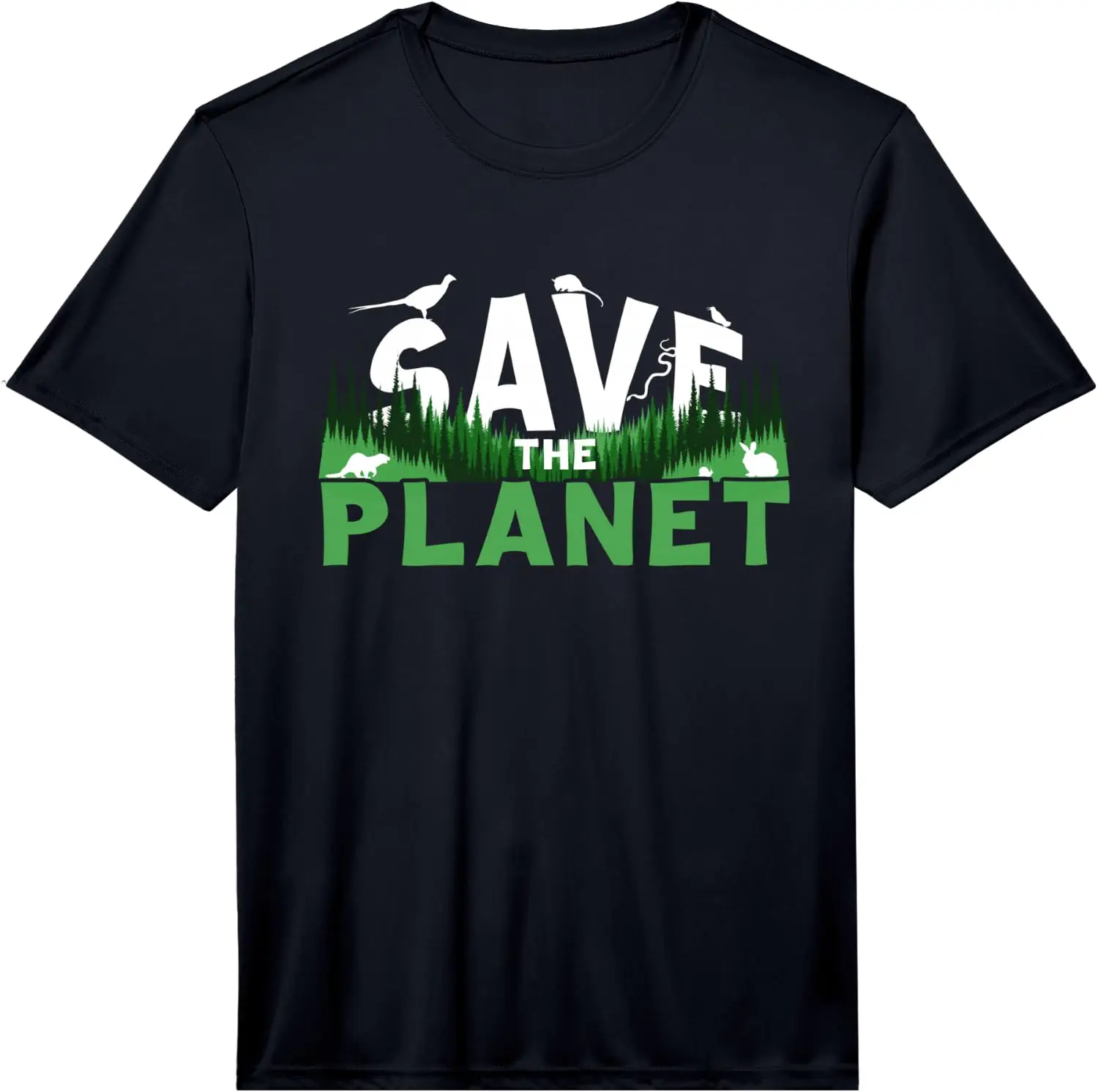 Mens Save The Planet Ecology Environment Nature Earth Day Performance T-Shirt 100% Cotton Trendy Y2K Short-Sleeve Tee – Soft, Quick-Drying, & Moisture-Wicking; Ideal for Sports or Casual Wear; Great Gift for Christmas or Halloween. Environmental.