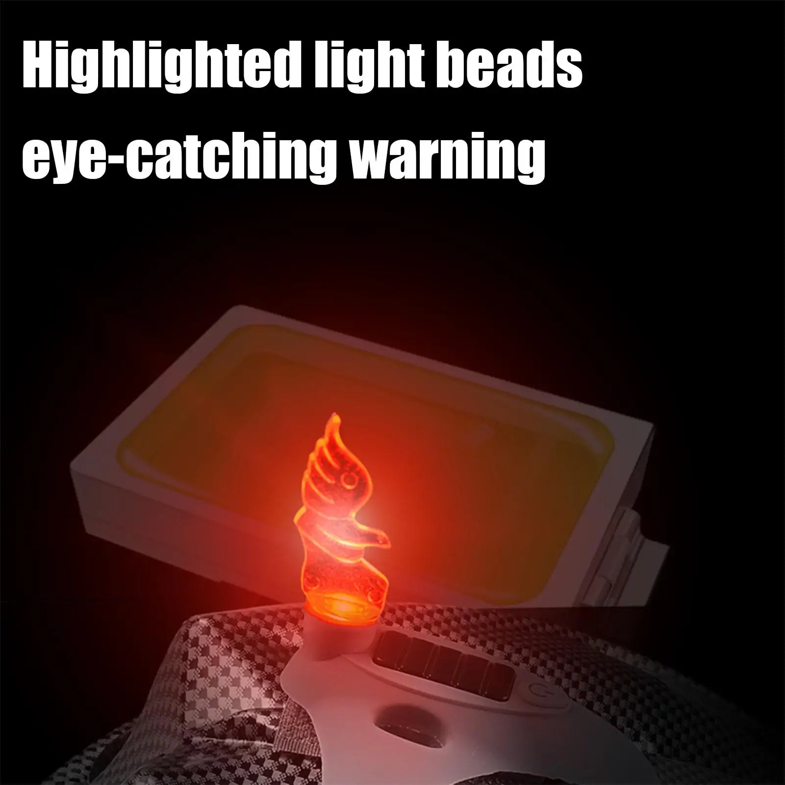 

Мотоциклетная шляпа, стоп-сигнал, светодиодные предупреждающие огни для шлема, яркая перезаряжаемая лампа с пылезащитным дизайном для Dirtbike