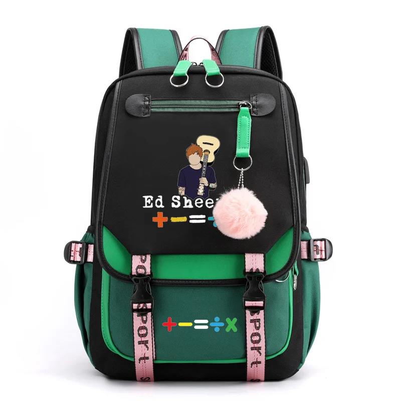 2024 New ED Sheeran Pattern Harajuku Backpack Fashion Street Cool Rucksack Cartoon Pattern Backpack Large Capacity Backpacks