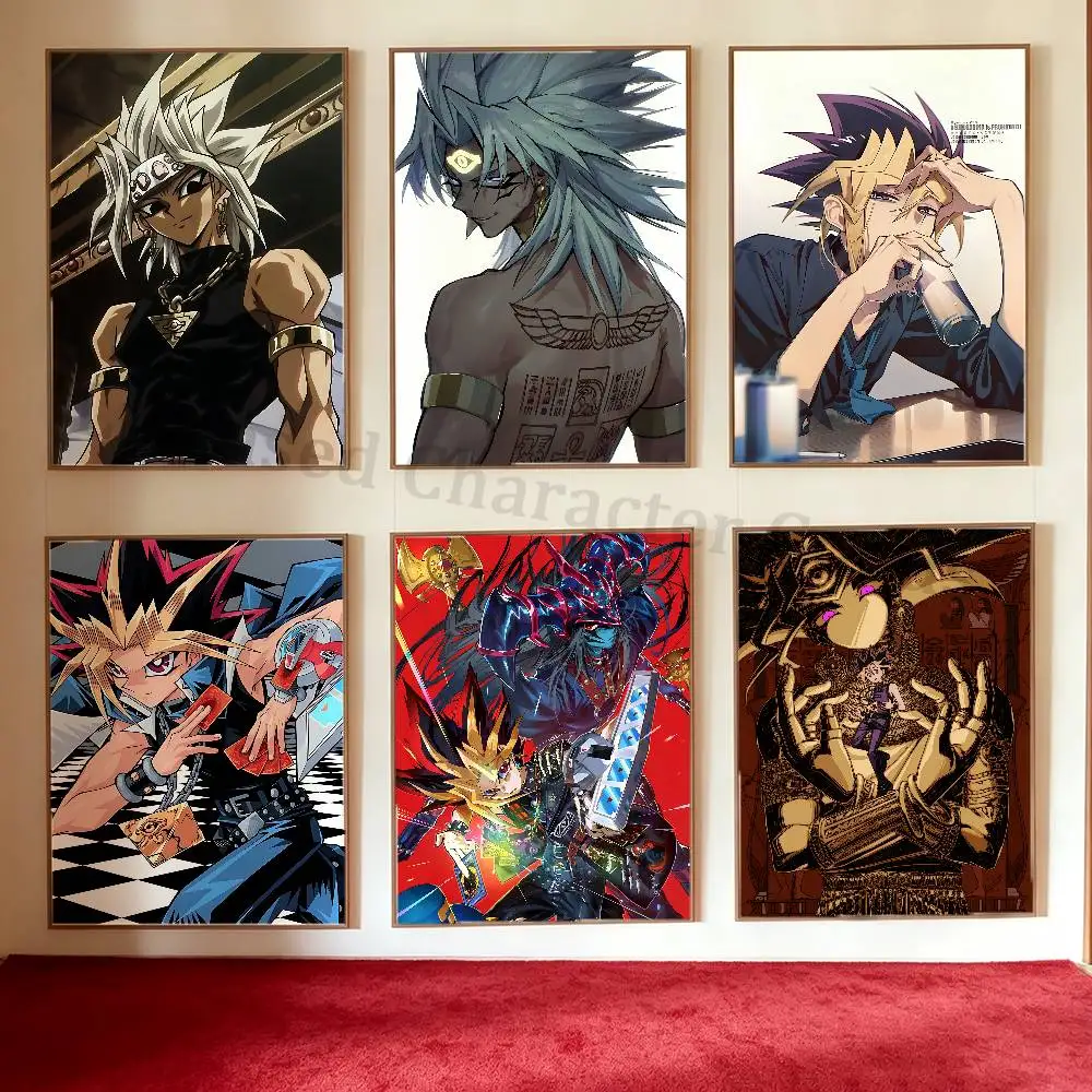 Y-Yu-G-Gi-Oh Poster HD Art Sticky Wall Waterproof Home Living Room Bedroom Bar Aesthetic Decoration