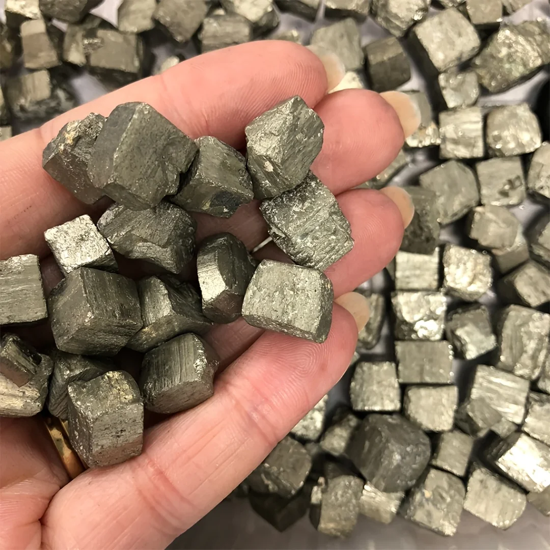 Natural Untreated Pyrite Cube, Rough Pyrite Cube Mineral Specimen, Fountain decoration, Home Decor and Office Decoration